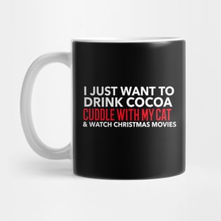 Cocoa, Cats, & Xmas Movies Mug